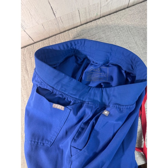 FIGS Scrub Set Royal Blue Rafaela Top XS Zamora Jogger Pants S - Picture 7 of 7